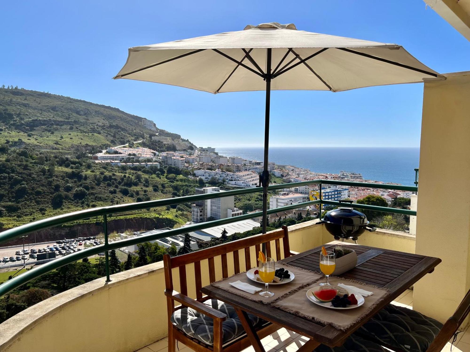 Ferienwohnung Casa Do Mar - Sea View - Wifi - Barbecue Sesimbra Exterior foto