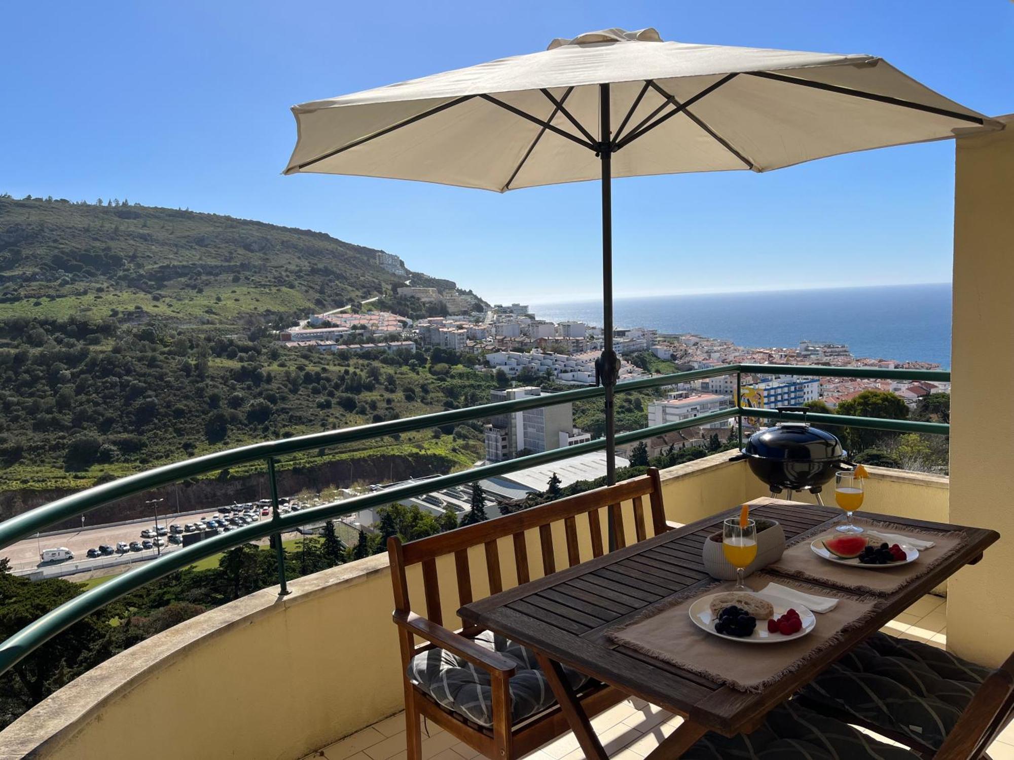 Ferienwohnung Casa Do Mar - Sea View - Wifi - Barbecue Sesimbra Exterior foto